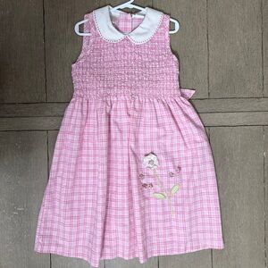 Little Bitty size 6 girls smocked dress